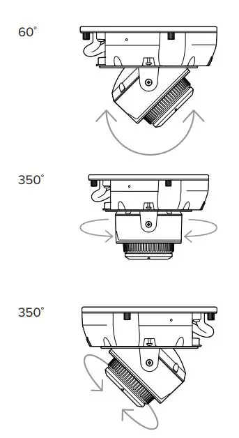 VERKADA CD31 Indoor Dome Camera Setup User Guide - Adjust your camera to the desired viewing angle