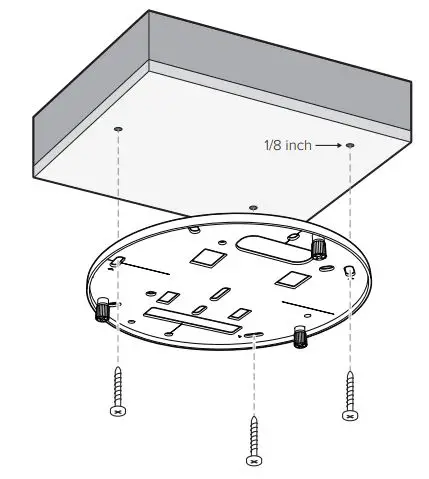 VERKADA CD31 Indoor Dome Camera Setup User Guide - For a solid material like wood or metal