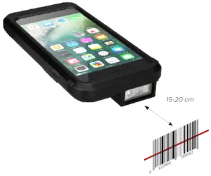 Linea Pro 7 for iPhone 6s 7 8 SE - Scan Button 1