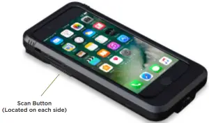 Linea Pro 7 for iPhone 6s 7 8 SE - Scan Button