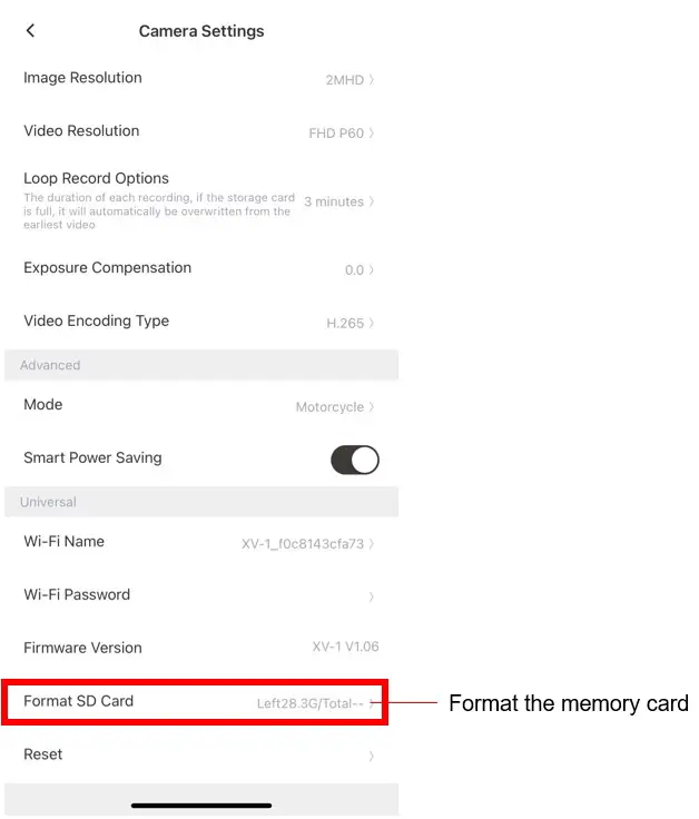 TECHALOGIC XV 1 2k QHD Helmet Camera- Using the APP 3