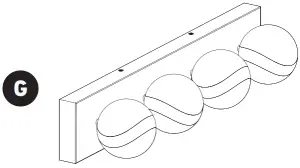 artika VAN-W-CCR Wavey LED Vanity Light-LED vanity light