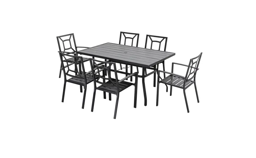 Nuugarden 7 Piece Metal Dining Set Instruction Manual