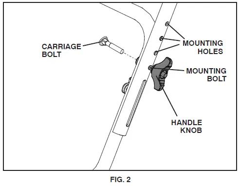 Adjust the handle height