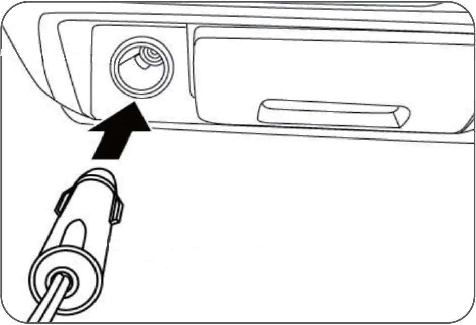 Connect the Car Cigarette Lighter