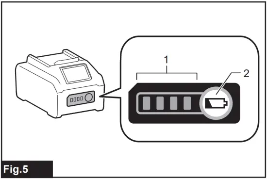 Indicating the remaining battery capacity