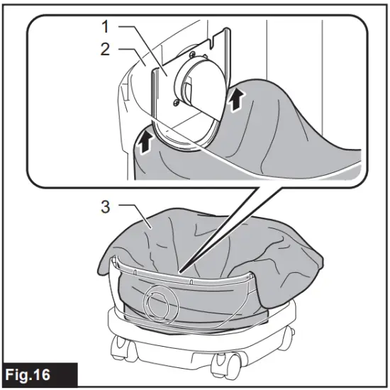 Installing polyethylene bag