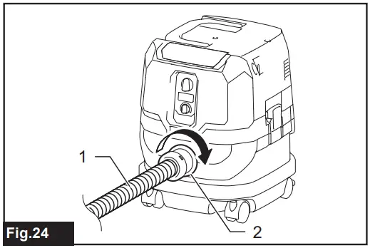 Connection to cleaner