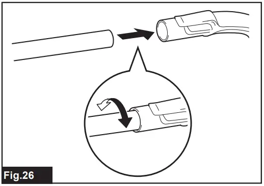 Attachments without lock function