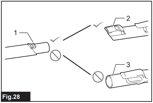 Attachments with lock function