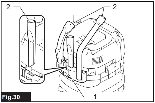 Storage of accessories