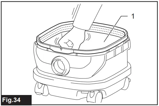 Cleaning of cloth filter