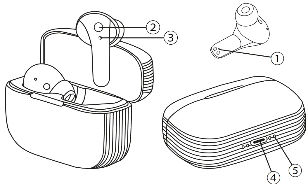 Ksix BXTW03N Truebudes 2 Earphones - fig