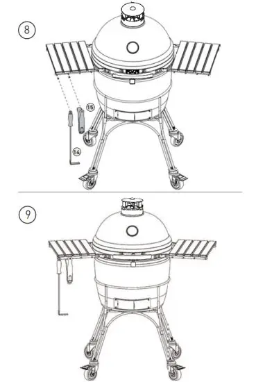 KAMADOJOE KJ23RHC Classic II Ceramic Griller - 9