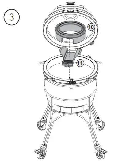 KAMADOJOE KJ23RHC Classic II Ceramic Griller - Cer