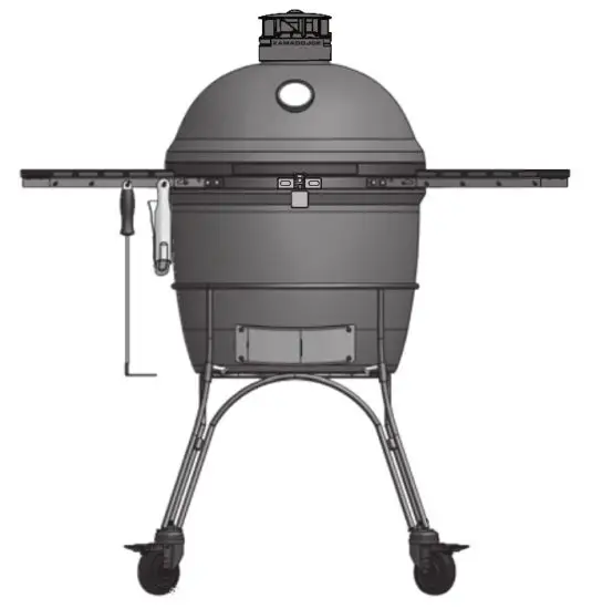 KAMADOJOE KJ23RHC Classic II Ceramic Griller - Ceramic