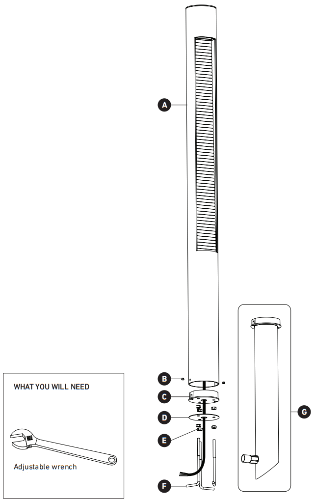 artika 36BOL DS MD Dark Sky Outdoor LED Bollard Light - STEP