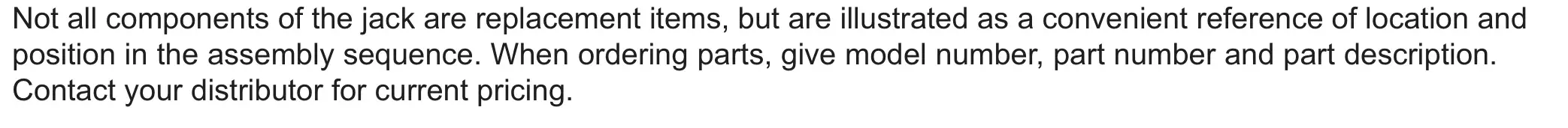ATD-7350A 10-Ton Air Jack Support Stand - REPLACEMENT PARTS 2