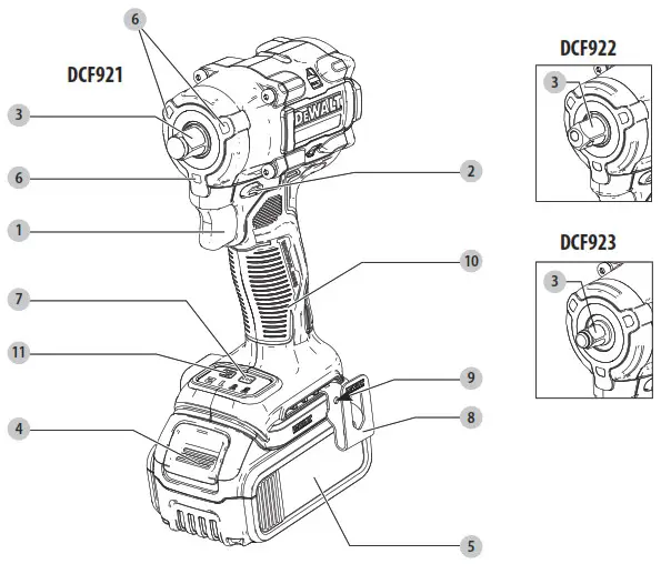DEWALT DCF921 20V Max Compact Impact Wrench