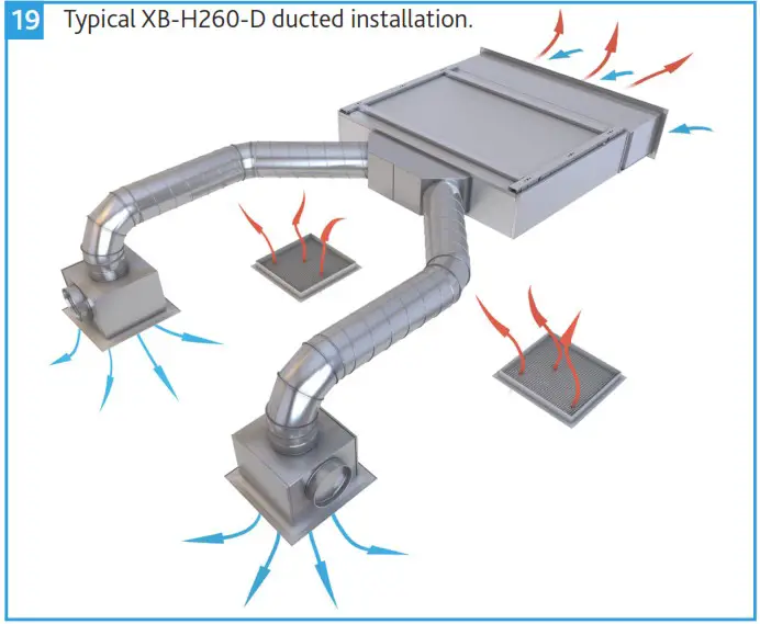 nuaire XB H Hybrid Ventilation - MECHANICAL Ducting 1