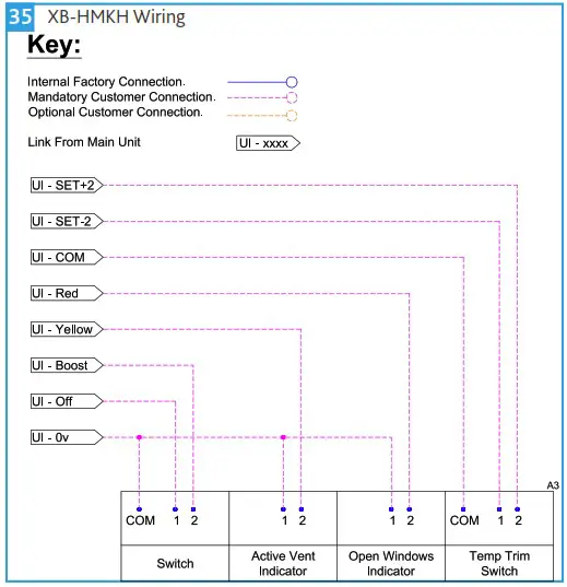 nuaire XB H Hybrid Ventilation - Wiring 10