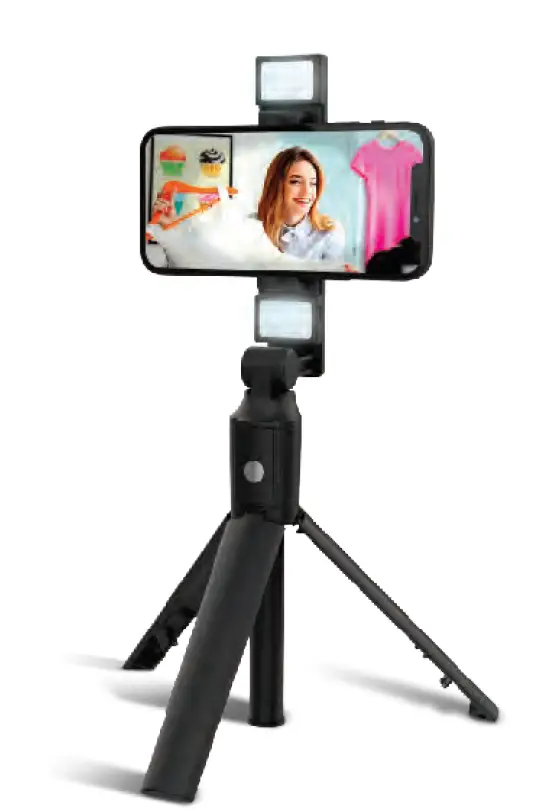 VIVITAR YS11 Selfie Tripod with Light fig 1