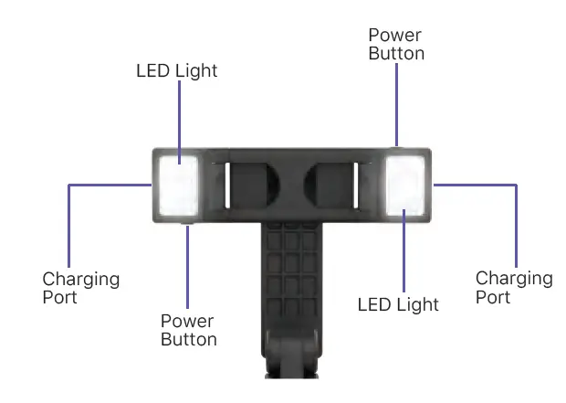 VIVITAR YS11 Selfie Tripod with Light fig 2