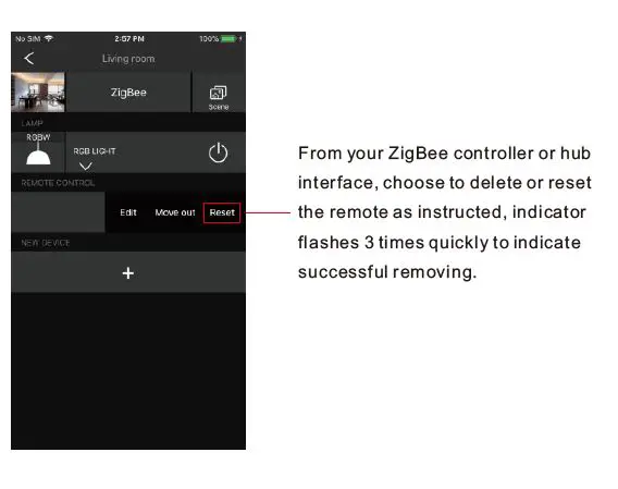 SUNRICHER -Single -Color -Wall Mounted- ZigBee- Remote -Controller- FIG 7