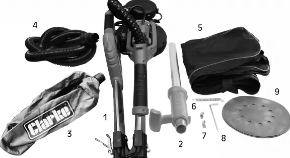 Clarke DWS225LR 110V 225mm Long Reach Drywall Sander-fig4