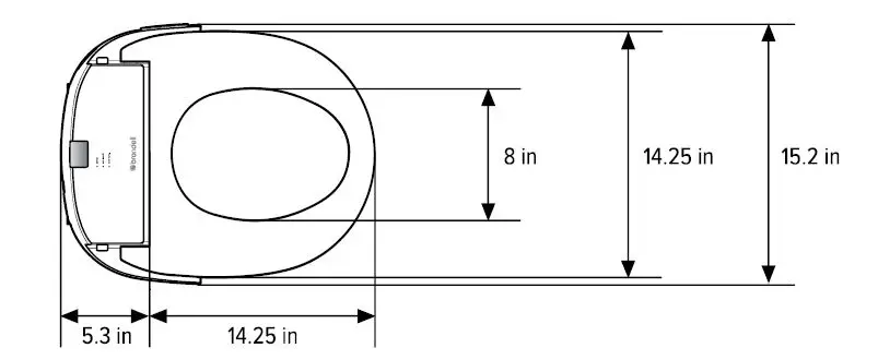 brondell 3387986 Swash Bidet Toilet Seat 2