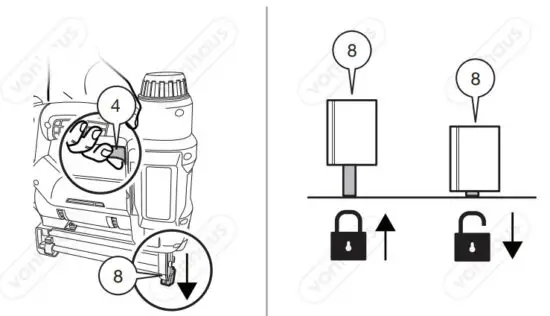 VonHaus 3500136 18V Li-ion Cordless Nail Gun and Staple Gun - figure 7