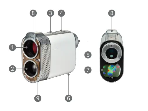 VOICE -CADDIE -SL2 -Active- Hybrid- GPS- Laser- Rangefinder- with- Green- Undulation -1