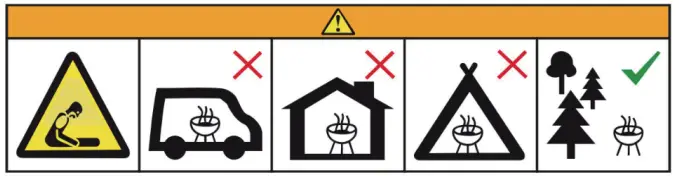 BLAUPUNKT GC401 Kettle Grill Instruction Manual - WARNINGS AND SAFETY INSTRUCTIONS
