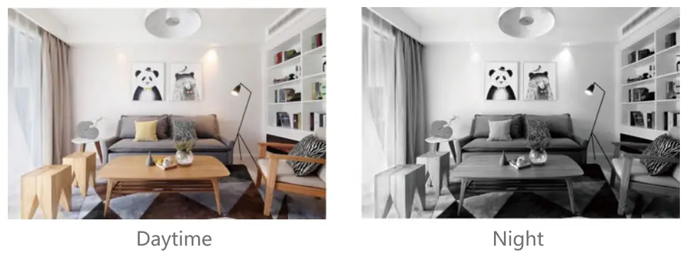 OSI go Direct Smart Bullet Camera 1080P Indoor Wi-Fi Security Camera - day night