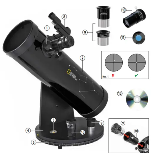 NATIONAL GEOGRAPHIC 114 500 Compact Telescope - FIG 1