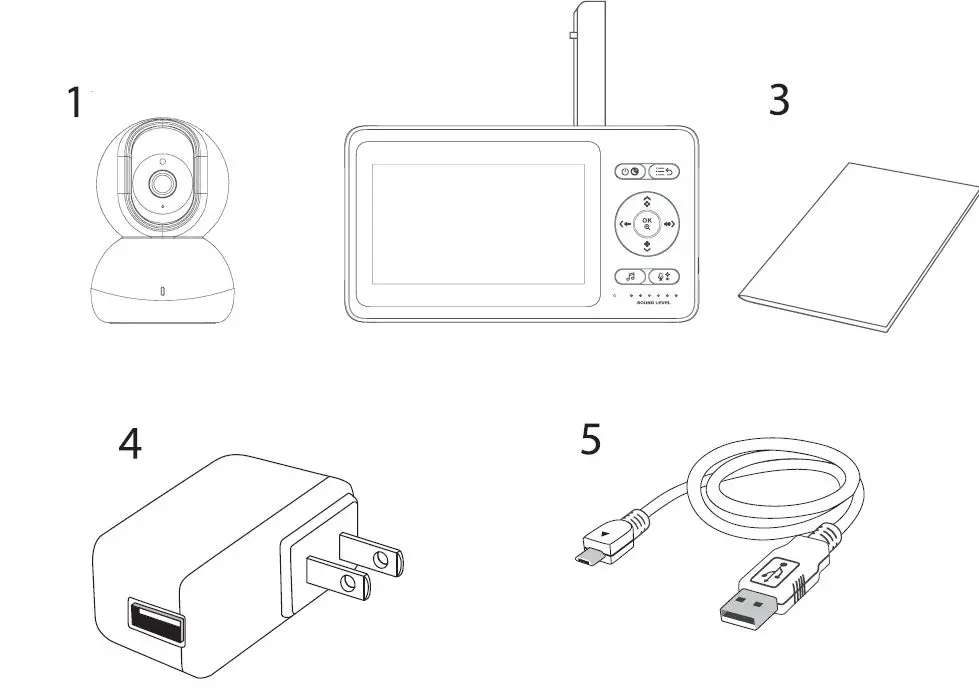 mao-Baby-Monitor-with-Camera-4.3-Inch-Premium-Baby-Monitor-fig1