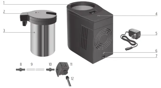 Jura cool control 2500ml - Control elements