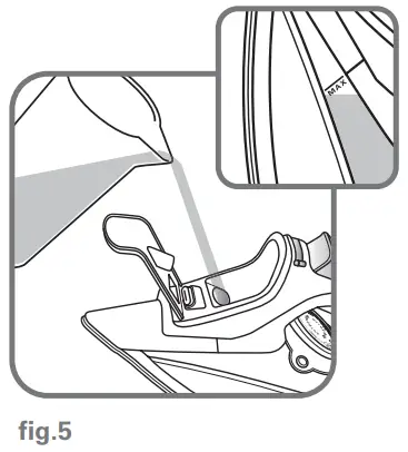 Filling the water tank