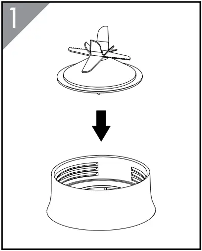 ELVITA CBB1004X Blender Assemble the unit as described below 1