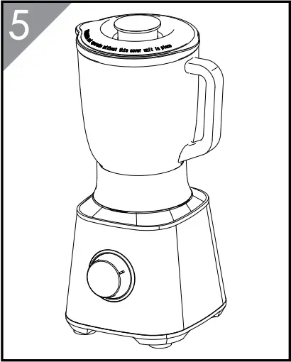 ELVITA CBB1004X Blender Assemble the unit as described below 5