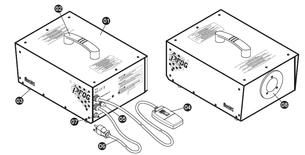 featureAntari IP-1000 Waterproof Fog Machine fig 2