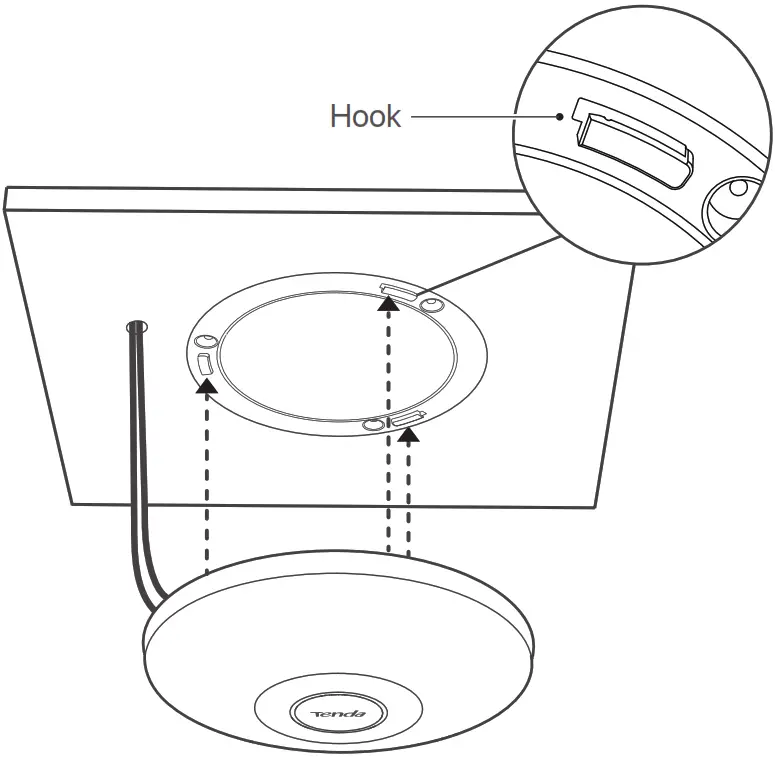 Tenda i21 1200 Mbps Wireless Access Point - Ceiling mounting 4