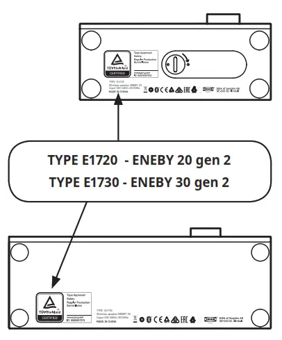 IKEA ENEBY Portable Bluetooth Speaker - separately