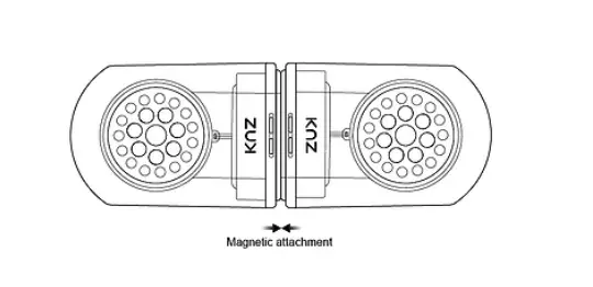 KNZ-GoDuo-Portable-Bluetooth-Tru-Wireless-Speakers-with-Magnetic-Connectable-Base-fig (2)