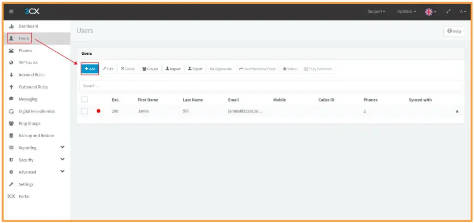 DNAKE 3CX communications solution v18 version - FIG 2