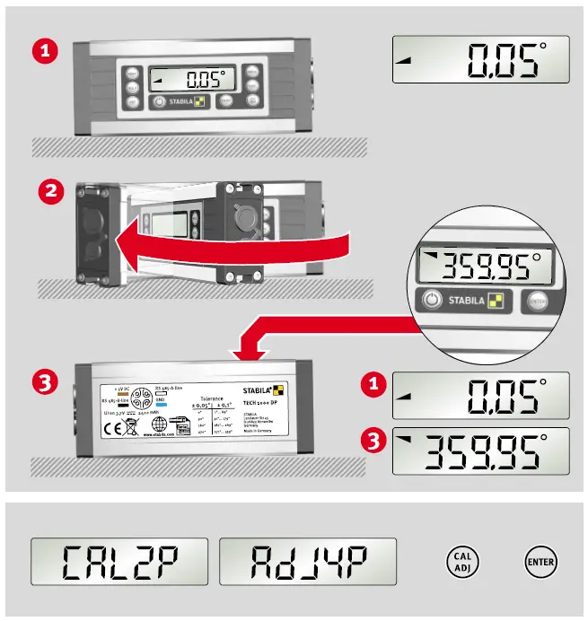 STABILA TECH 1000 DP digital protractor FIG 13