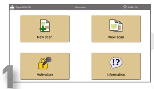 OKM Gepard GPR 3D Detector - MESSUNG VORBEREITEN 1