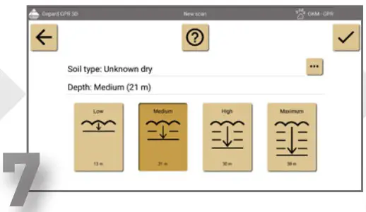 OKM Gepard GPR 3D Detector - MESSUNG VORBEREITEN 7