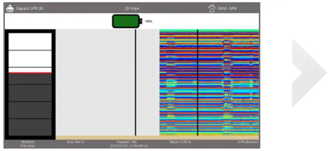 OKM Gepard GPR 3D Detector - SCAN TYPES 2
