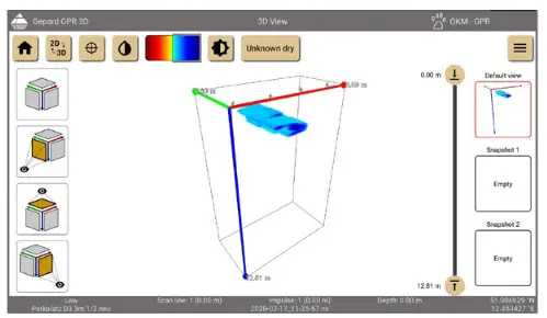 OKM Gepard GPR 3D Detector - SCANARTEN 2